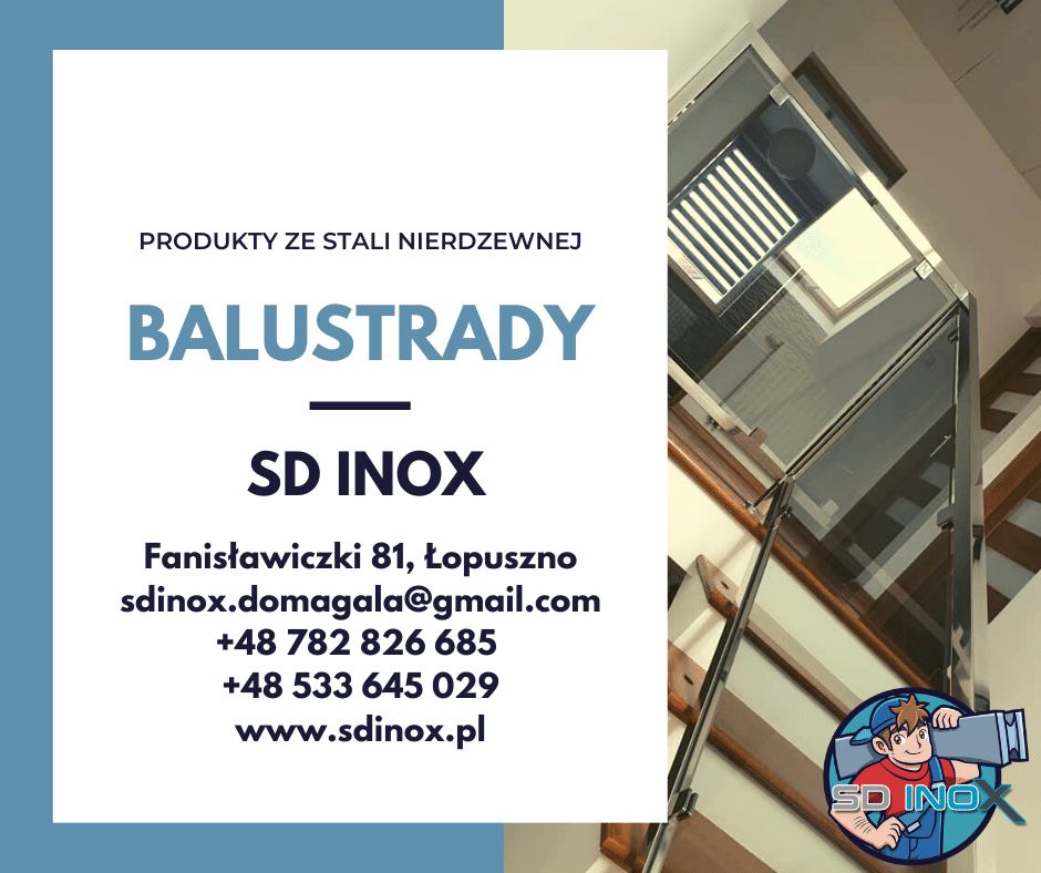 Balustrady ze stali nierdzewnej SDINOX
